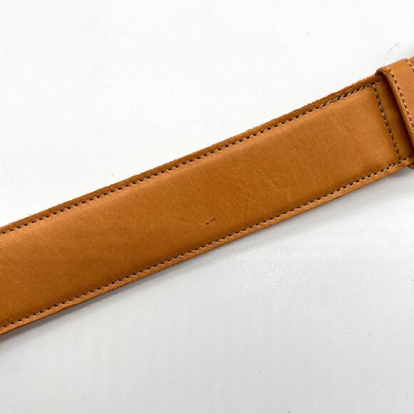 VINTAGE BANANA REPUBLIC Leather Belt Womens XS Saddle Tan Brown 28" Waist - Picture 9 of 10